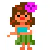 Стикер 31 Hawaii #status #cute #girl #pixel