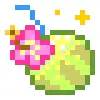 Стикер 45 Hawaii #status #cute #girl #pixel