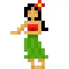 Стикер 54 Hawaii #status #cute #girl #pixel