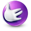 Стикер 44 Purple Face Emoji