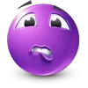Стикер 32 Purple Face Emoji