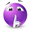 Стикер 52 Purple Face Emoji