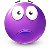 Стикер 37 Purple Face Emoji
