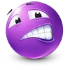Стикер 41 Purple Face Emoji