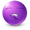 Стикер 9 Purple Face Emoji