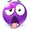 Стикер 46 Purple Face Emoji