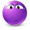 Стикер 28 Purple Face Emoji