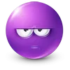 Стикер 23 Purple Face Emoji