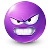 Стикер 36 Purple Face Emoji