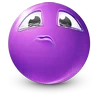 Стикер 19 Purple Face Emoji