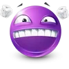 Стикер 43 Purple Face Emoji