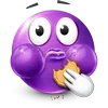 Стикер 59 Purple Face Emoji