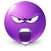 Стикер 21 Purple Face Emoji
