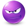 Стикер 12 Purple Face Emoji