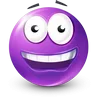 Стикер 39 Purple Face Emoji