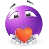 Стикер 60 Purple Face Emoji