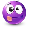 Стикер 14 Purple Face Emoji
