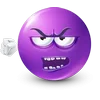 Стикер 51 Purple Face Emoji