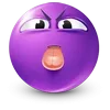 Стикер 26 Purple Face Emoji
