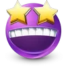 Стикер 25 Purple Face Emoji