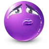 Стикер 30 Purple Face Emoji