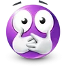 Стикер 61 Purple Face Emoji