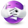 Стикер 55 Purple Face Emoji