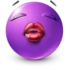 Стикер 58 Purple Face Emoji