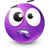 Стикер 35 Purple Face Emoji