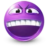 Стикер 33 Purple Face Emoji