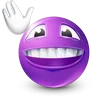 Стикер 47 Purple Face Emoji
