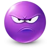 Стикер 34 Purple Face Emoji