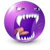 Стикер 50 Purple Face Emoji