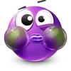 Стикер 42 Purple Face Emoji