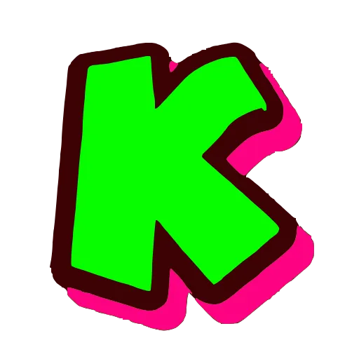 Стикер 43 Вырвиглазные кислотные эмодзи и буквы