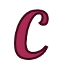 😃 Эмодзи «Вишнёвая сказка - бордовые буквы» для Telegram