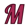😃 Эмодзи «Вишнёвая сказка - бордовые буквы» для Telegram