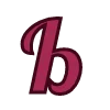 😃 Эмодзи «Вишнёвая сказка - бордовые буквы» для Telegram