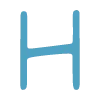 🥰 Эмодзи «Синие буквы, цветы, иконки» для Telegram