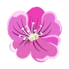 🌺 Эмодзи «Синие буквы, цветы, иконки» для Telegram