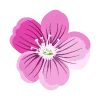 🌺 Эмодзи «Синие буквы, цветы, иконки» для Telegram