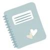 📔 Эмодзи «Буквы и иконки в пастельных тонах» для Telegram