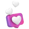❤️ Эмодзи «Фиолетовые буквы, иконки» для Telegram