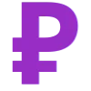 🅿️ Эмодзи «Фиолетовые буквы, иконки» для Telegram
