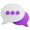 💬 Эмодзи «Фиолетовые буквы, иконки» для Telegram