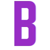 😉 Эмодзи «Фиолетовые буквы, иконки» для Telegram