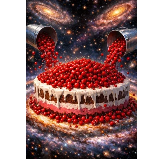 🫥 Стикер «вишенка на cake» для Telegram