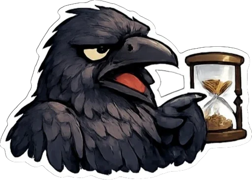 ⏳ Стикер «Ворон Джак» для Telegram
