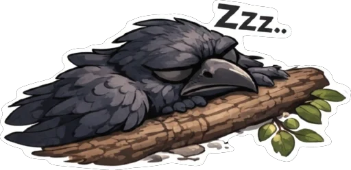 😴 Стикер «Ворон Джак» для Telegram