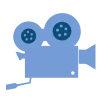 💙 Эмодзи «Синие буквы, иконки» для Telegram
